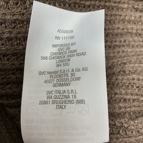 XS DRESS Ribbed Turtleneck Sweater Dress Belle by Kim Gravel-BROWN $54 - Picture 14 of 15